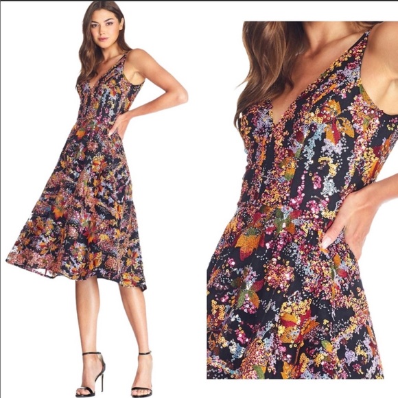 Dress the Population Dresses & Skirts - Dress the Population Elisa Sequin Fit Flare Dress